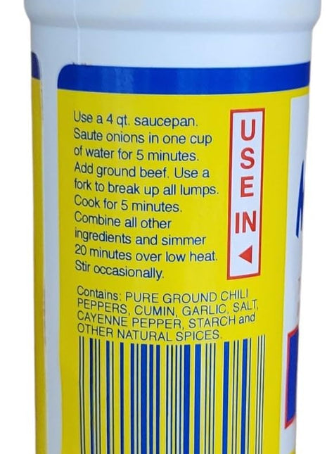 Marion-Kay Chili Powder 2 7/8 ounce gourmet Chili Powder Kosher, MSG Free, anf Gluten Free