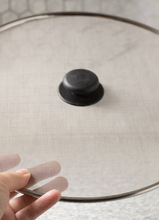 Fox Run stainless steel mesh pan cover for stovetop cooking