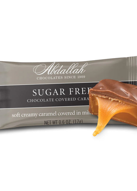 Chocolate Covered Caramel Singles Sugar Free .6 oz