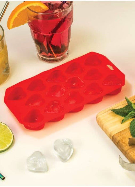 HIC Kitchen Silicone Heart Ice Tray
