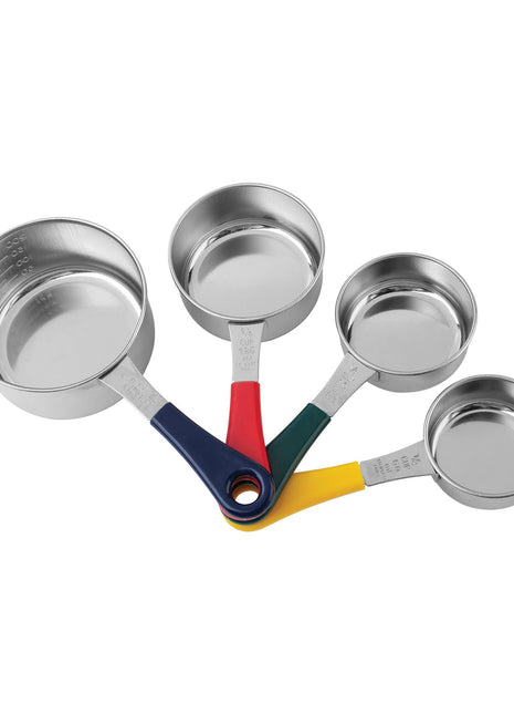 Fox Run Stainless Steel Measuring Cup Set, 4-Piece Color Set