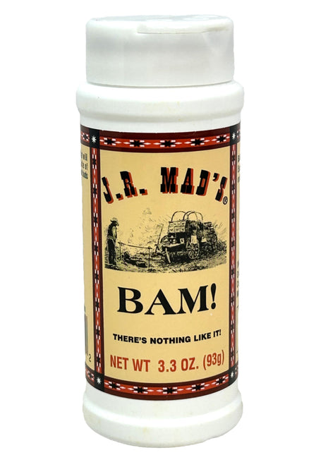 J.R. Mad's BAM! All-Purpose Creole Seasoning Blend, 3.3 oz, Salt, Paprika, Oregano Mix for Chicken, Pork, Seafood, Vegetables