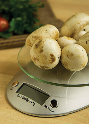 Fox Run Digital Kitchen Scale with Removable Tray, 6" x 7"