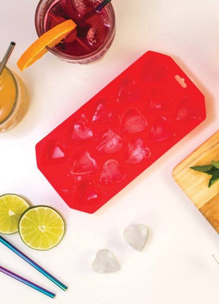 HIC Kitchen Silicone Heart Ice Tray