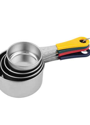 Fox Run Stainless Steel Measuring Cup Set, 4-Piece Color Set