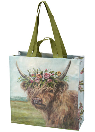 Floral Highland Market Tote