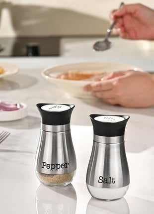 Fox Run Modern Salt and Pepper Shakers, Set of 2