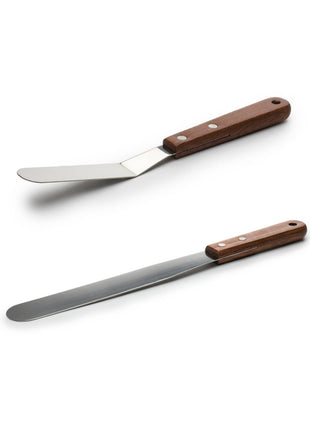 Fox Run Stainless Steel Icing Spatula and Smoother, Set of 2