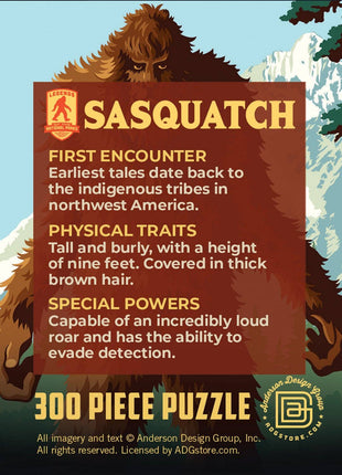 Sasquatch 300 Piece Jigsaw Puzzle