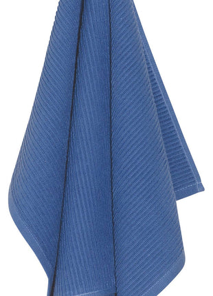 Ripple Royal Blue Turkish Cotton Dishtowel