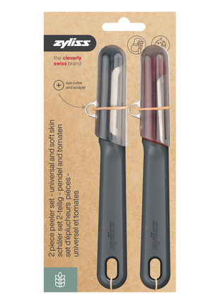 Zyliss 2 Piece Peeler Set - Universal and Soft Skin