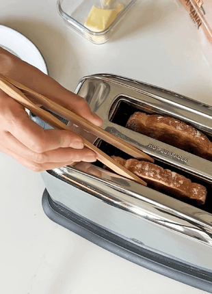 Bamboo Toast Tongs