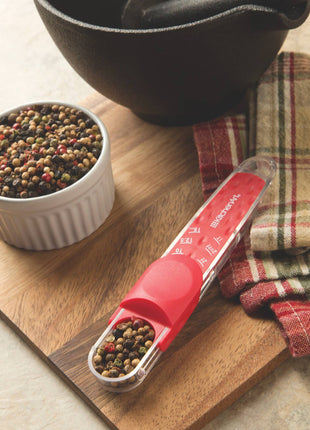 KitchenArt Adjust-A-Tablespoon, Plastic, Red, 1.25" x 6.25"