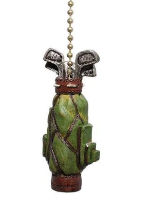 Ceiling Fan Pull - Golfer Golf Bag