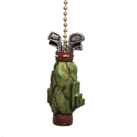 Ceiling Fan Pull - Golfer Golf Bag