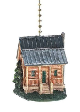 Ceiling Fan Pull - Rustic Log Cabin
