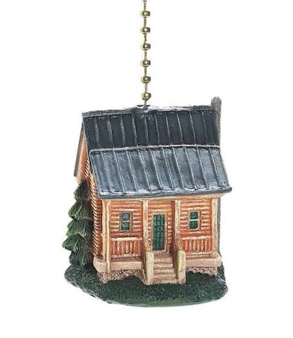 Ceiling Fan Pull - Rustic Log Cabin