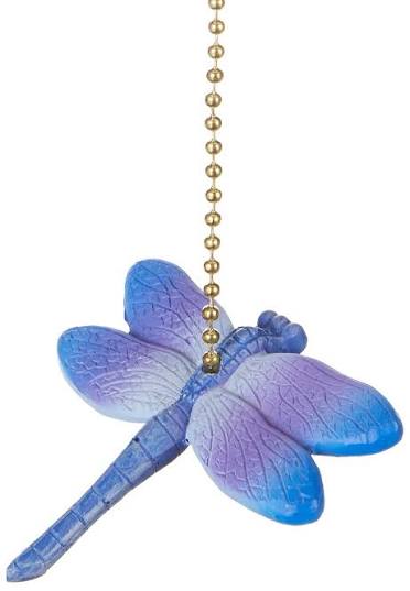 Ceiling Fan Pull - Purple Dragonfly
