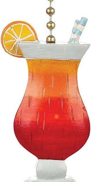 Ceiling Fan Pull - Tropical Drink