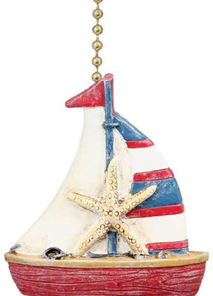 Ceiling Fan Pull - Sailboat
