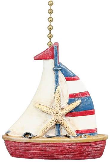 Ceiling Fan Pull - Sailboat