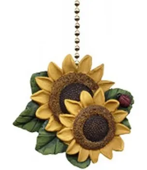 Ceiling Fan Pull - Sunflower Lady Bug