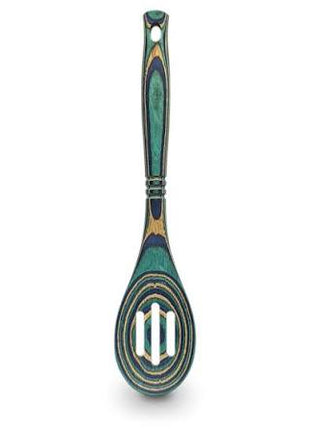 Island Bamboo Peacock Slotted Spoon