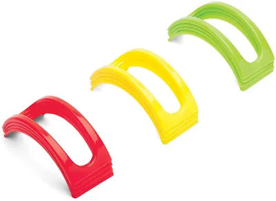 Fox Run Stackable Taco Holders, Red, Yellow, Green, Set of 12
