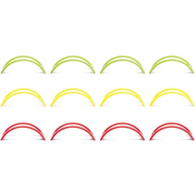 Fox Run Stackable Taco Holders, Red, Yellow, Green, Set of 12