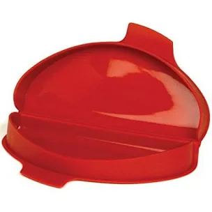 SILICONE MICROWAVE OMELET MAKER, RED