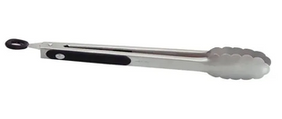Fox Run 12" Locking Tongs, Stainless Steel