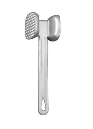 HIC Kitchen Non-Stick Dual-Sided Meat Tenderizer Mallet Marinating Prep Tool, Toothed And Plain Heads, Silicone-Coated, For Flattening Cutlets And Tenderizing Meat