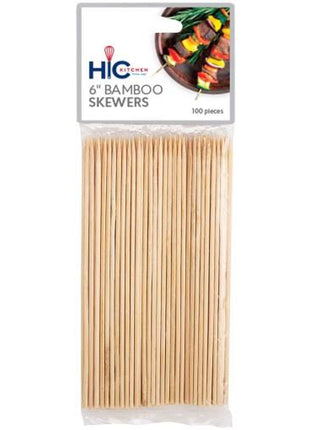 HIC 6-in. Bamboo Skewers