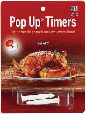 HIC Kitchen Roasting Pop-Out Timers for Roasting Turkey, Set of 2