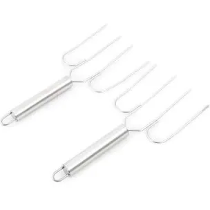 Fox Run Turkey and Poultry Lifters, Set of 2, 1.25 x 4 x 9.5 inches, Metallic