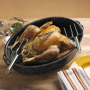 Fox Run Turkey and Poultry Lifters, Set of 2, 1.25 x 4 x 9.5 inches, Metallic