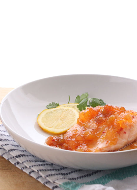 Hot Pepper Peach Bourbon Sauce - 12 FL OZ