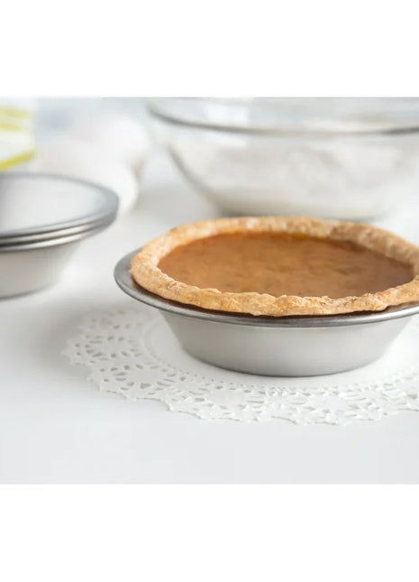 Tin Plated Pie Pans, Set of 4 Small Pie Baking Pans, 5" x 5" x 1.25"