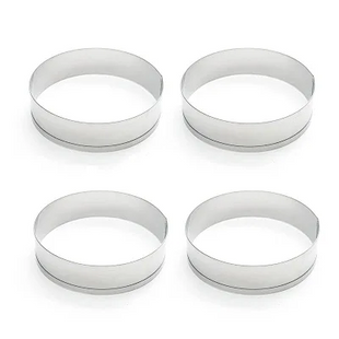 English Muffin Ring Molds, Set of 4, Stainless Steel