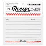HIC Weatherbee Recipe Cards, 4 x 6" - Set of 24