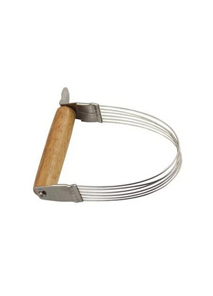 Mrs. Anderson’s Baking 6-Wire Pastry Cutter and Dough Blender, Stainless Steel with Wood Handle