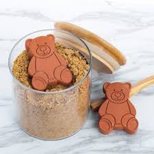 Terracotta Brown Sugar Keeper and Saver, Bear