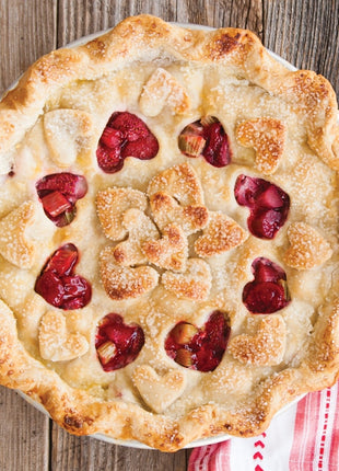12 Inch Lattice & Hearts Reversible Pie Top Cutter