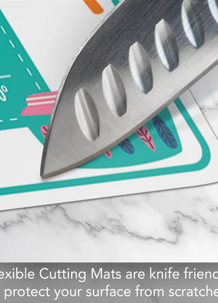 Chop Chop Quick Conversion 1 Pack Flexible Cutting Mat 15 Inch By 11.5 Inch