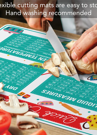 Chop Chop Quick Conversion 1 Pack Flexible Cutting Mat 15 Inch By 11.5 Inch