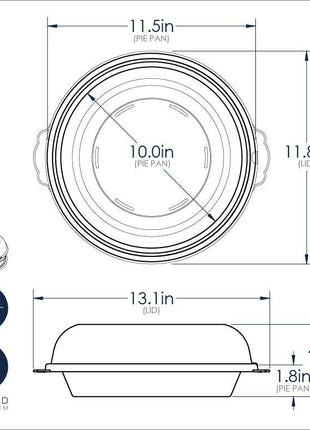 Naturals® High Dome Covered Pie Pan