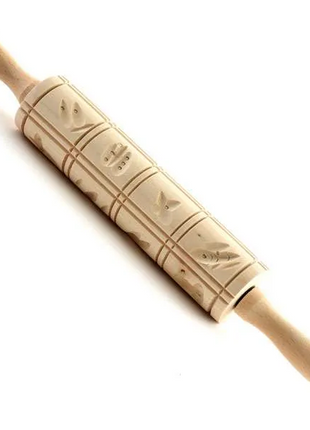 SPRINGERLE WOODEN ROLLING PIN