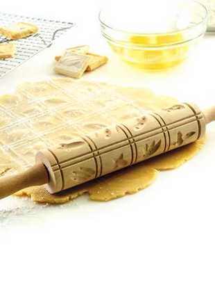SPRINGERLE WOODEN ROLLING PIN