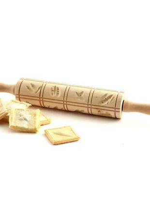 SPRINGERLE WOODEN ROLLING PIN