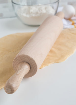 WOOD ROLLING PIN, 10" BARREL